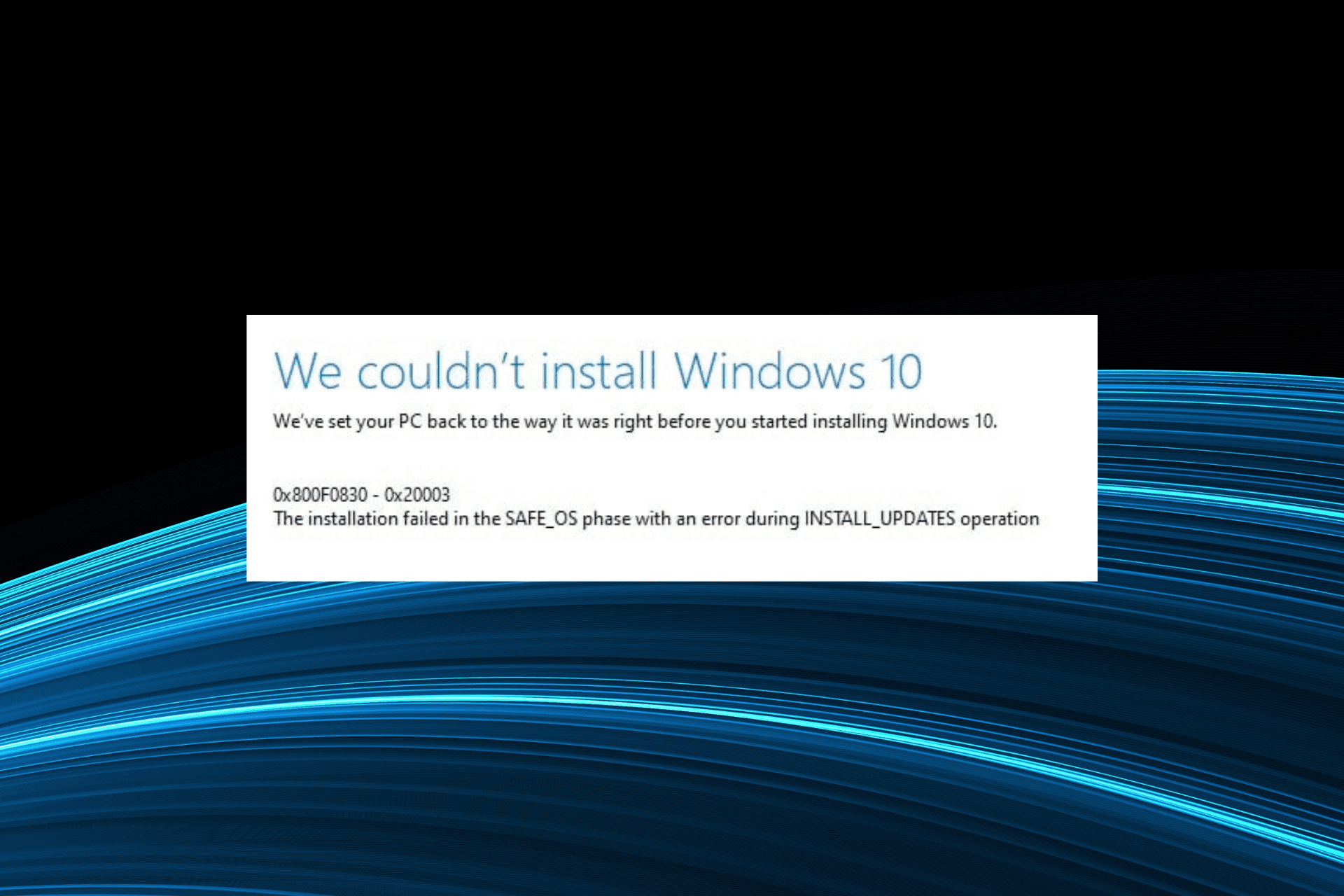 0x800F0830 Windows Update or Upgrade Error: 6 Easy Fixes