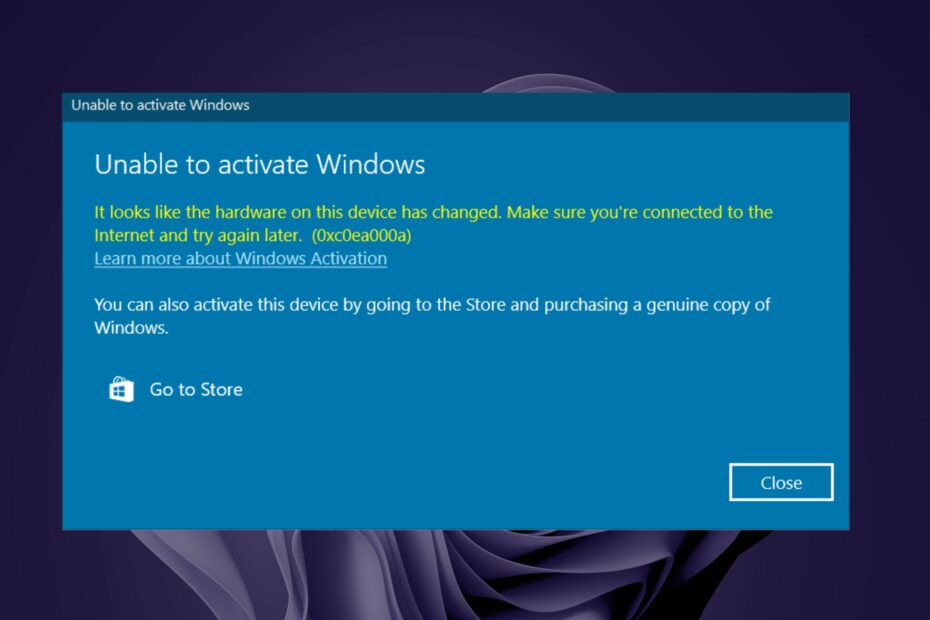 How to fix the 0xC0EA000A Windows Activation Error
