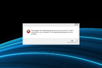 api-ms-win-core-synch-l1-2-0.dll Missing Error: How to Fix