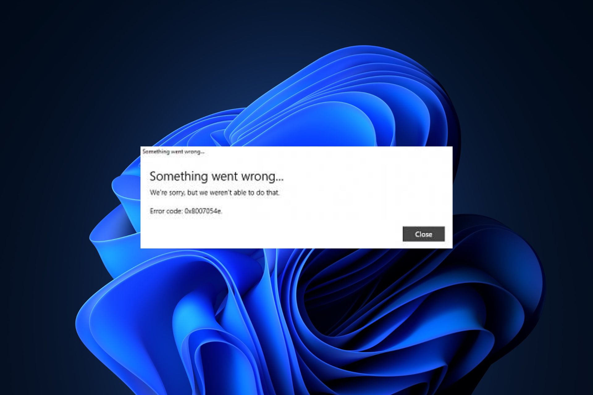 calendar error 0x8007054e