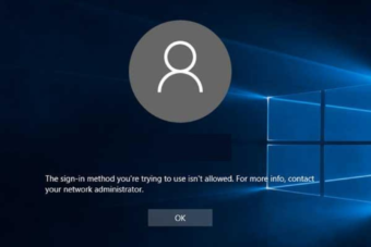 The Sign-in Method You’re Trying to Use Isn't Allowed [Fix]