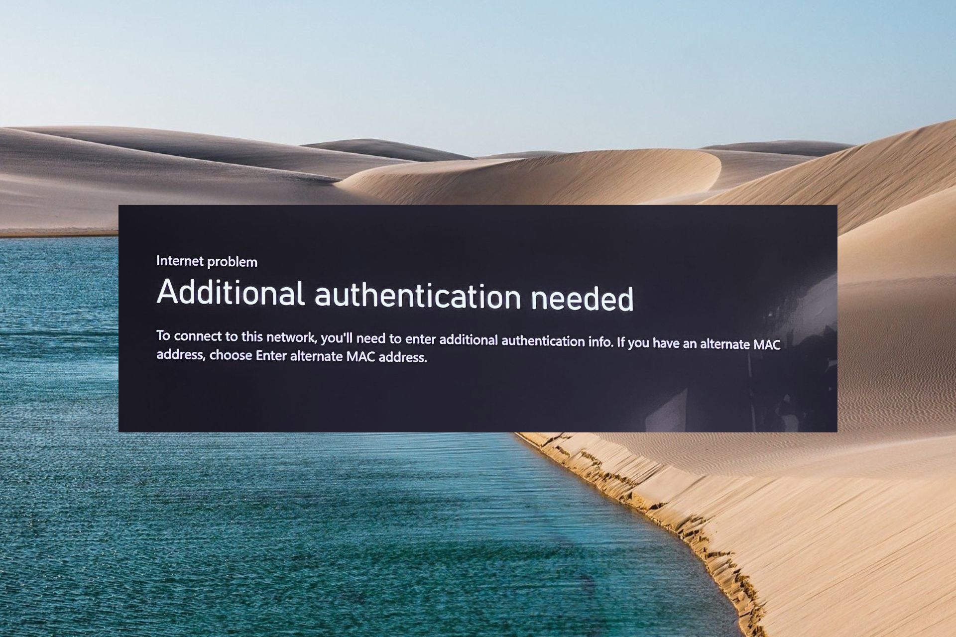 Additional authentication needed Xbox