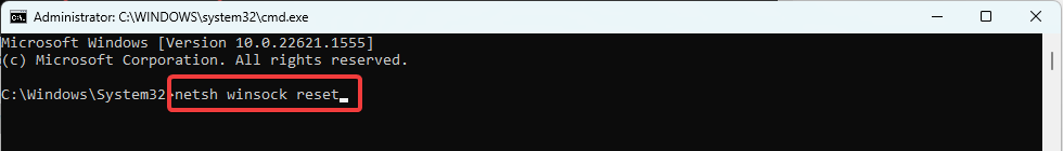 The server couldn't complete this action