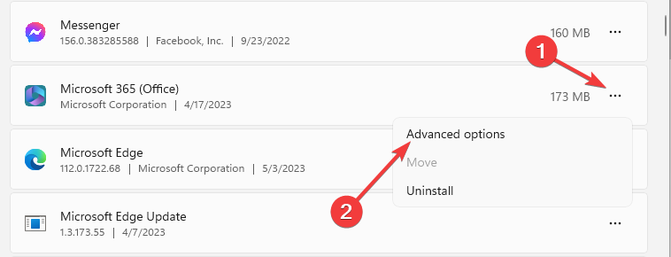 The server couldn't complete this action