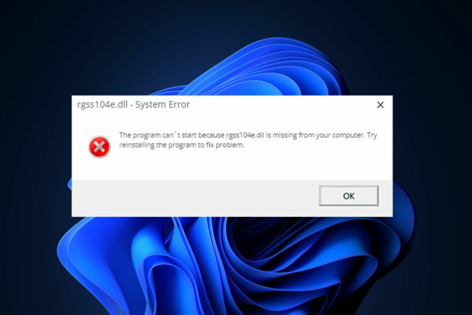 Rgss Rtp Fix Rgss104e.dll not Found: How to Fix or Download it Again