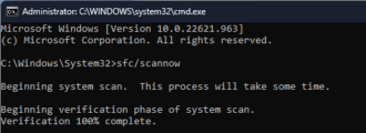 Fix: Scanning And Repairing Drive C Stuck at 100