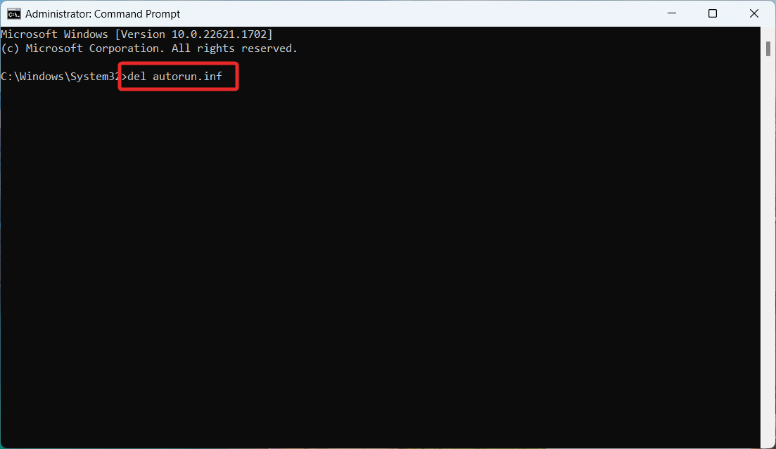 USB Shortcut Virus