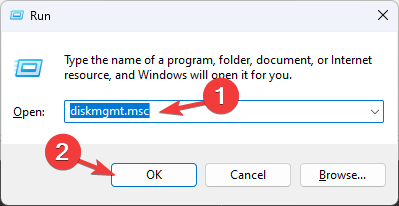 Disk Management Run command two SSD drivers merge