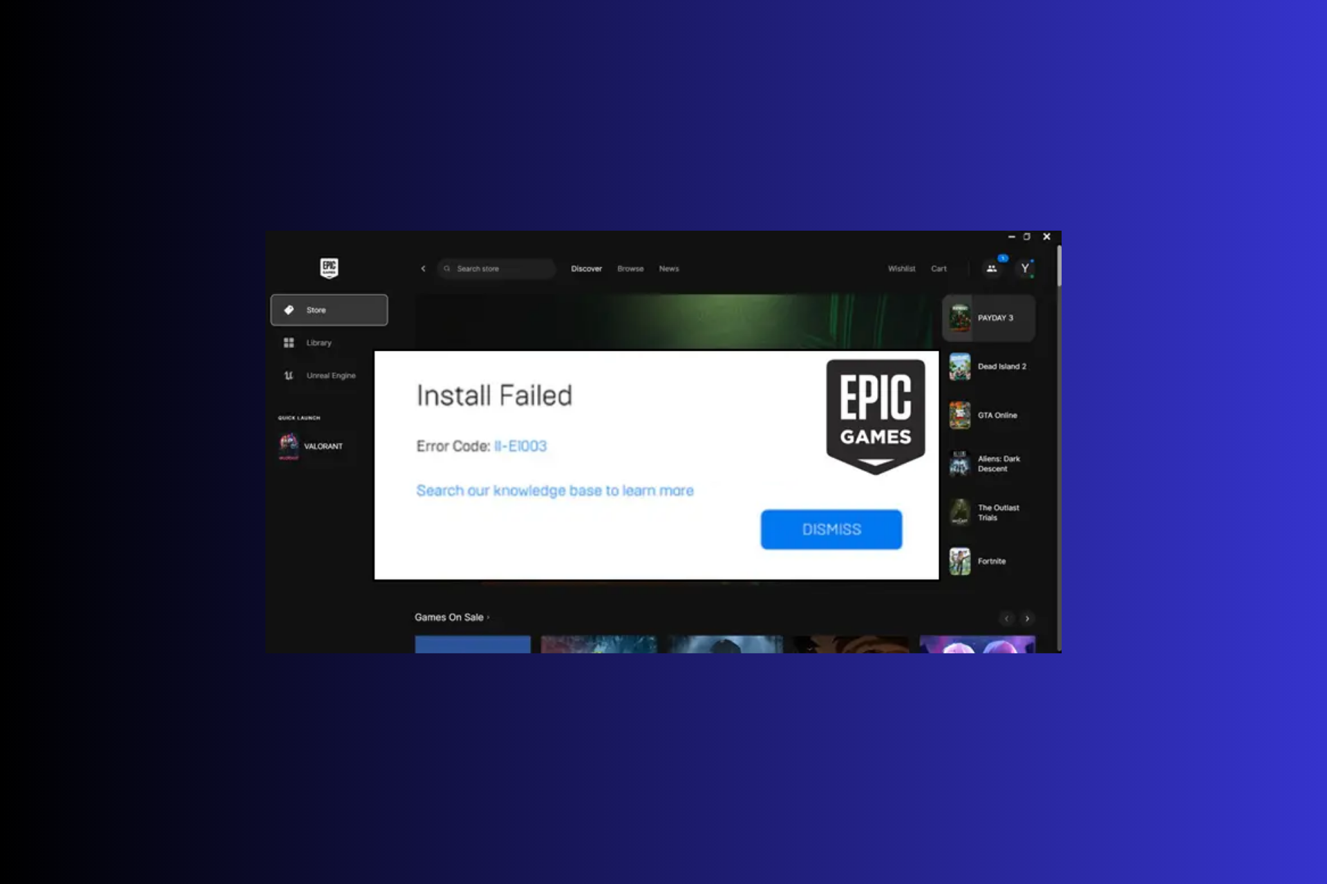 How to Fix the Epic games Launcher Connection Error
