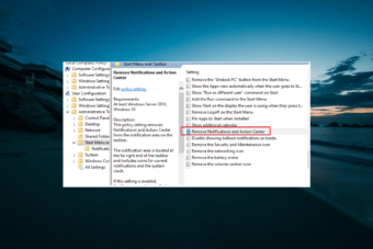 FIX: Action Center shortcut is missing in Windows 10/11