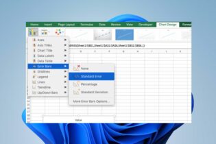 How to Quickly Add Error Bars in Excel [Standard, Custom]