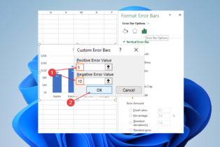 How to Quickly Add Error Bars in Excel [Standard, Custom]
