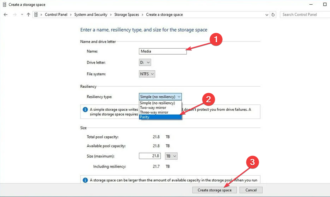 Create Parity Volume With Storage Spaces [2 Simple Ways]