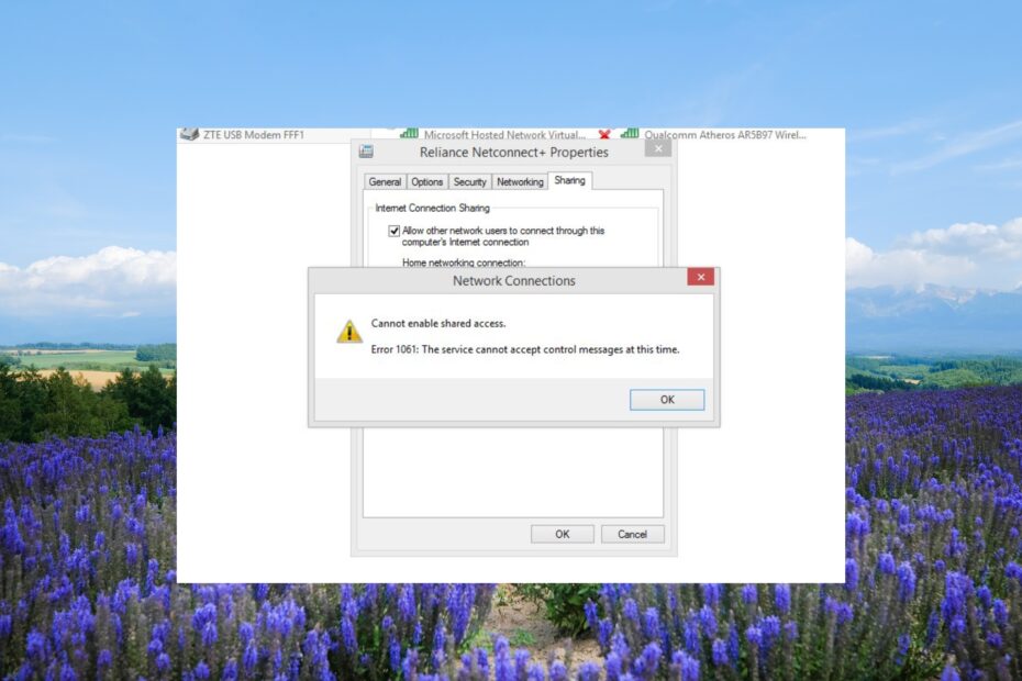 Fix Error 1061 The Service Cannot Accept Control Messages