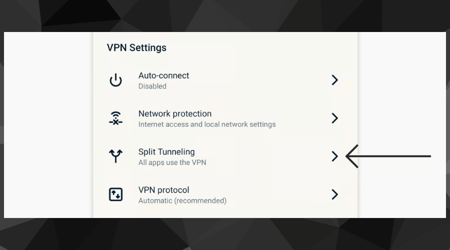 expressvpn split tunneling