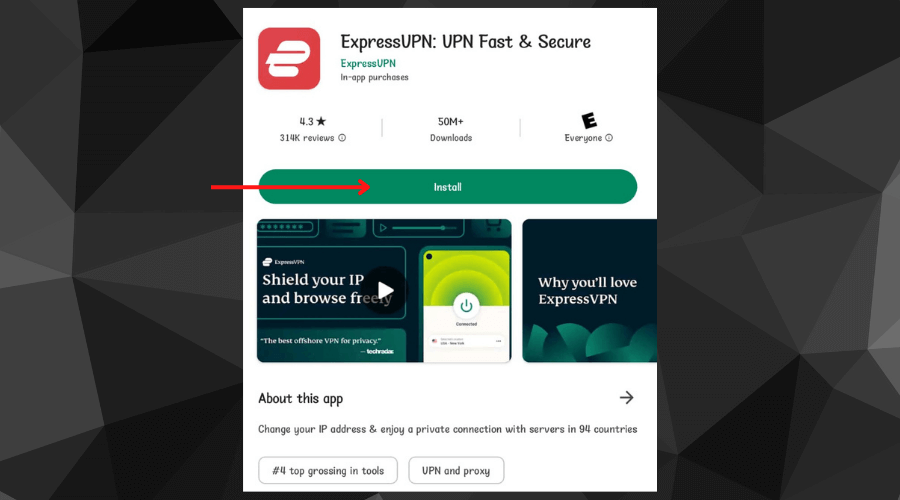 install expressvpn on android