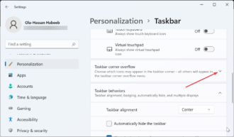 Fix: Taskbar Overflow is not Working on Windows 11
