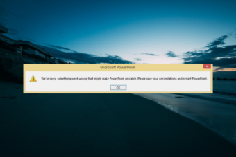 Something went Wrong that Might Make PowerPoint Unstable [Fixed]