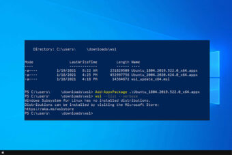 Windows Subsystem For Linux Has no Distributions [Fix]