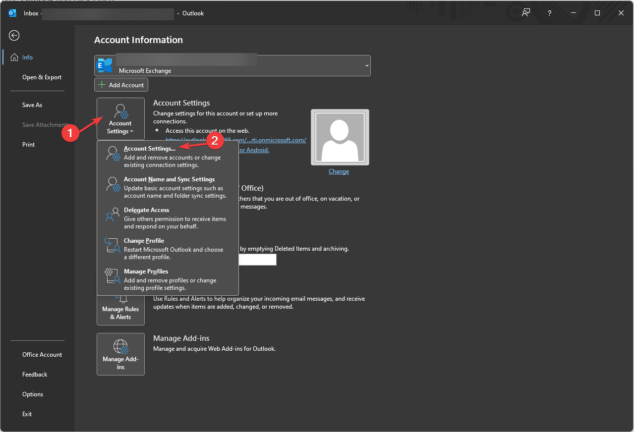 Account Settings - Account Settings