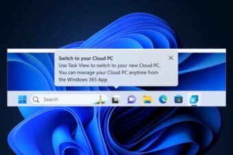 How to switch to cloud Windows 11 with Windows 365 Switch?