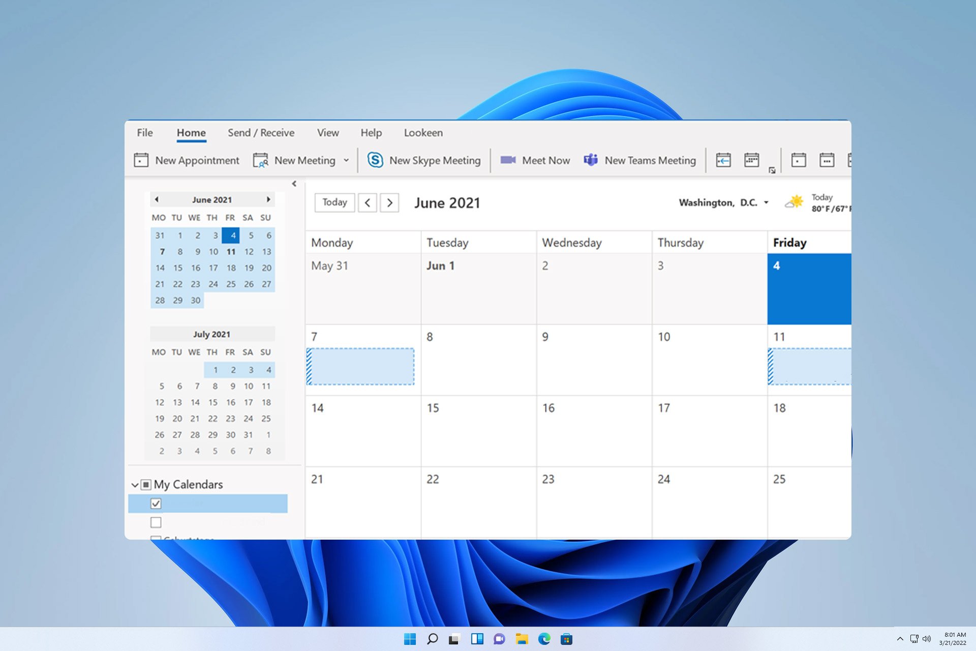 add a public folder calendar to Outlook