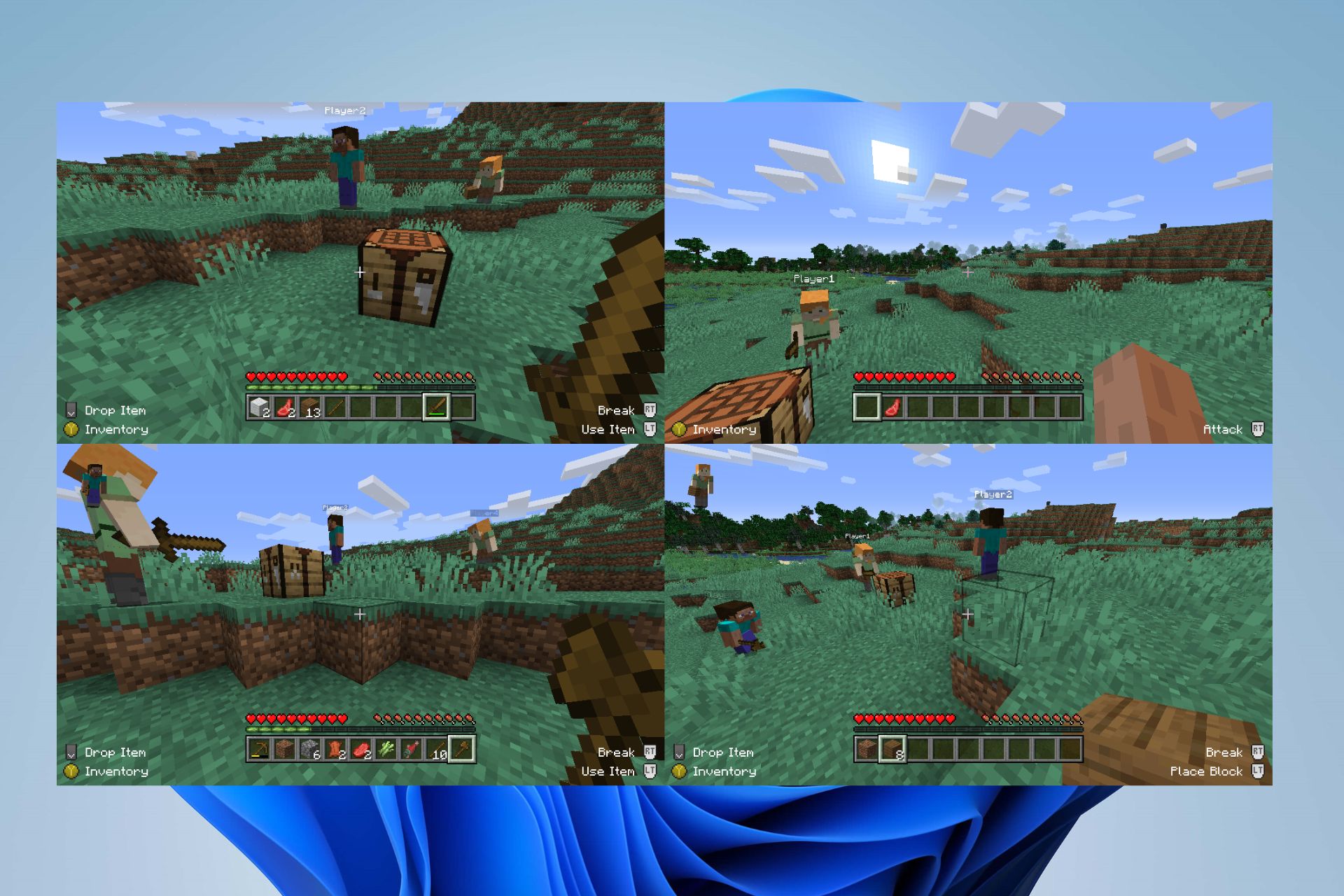 How to Play 4 Player Split Screen in Minecraft on 1 TV (Fast