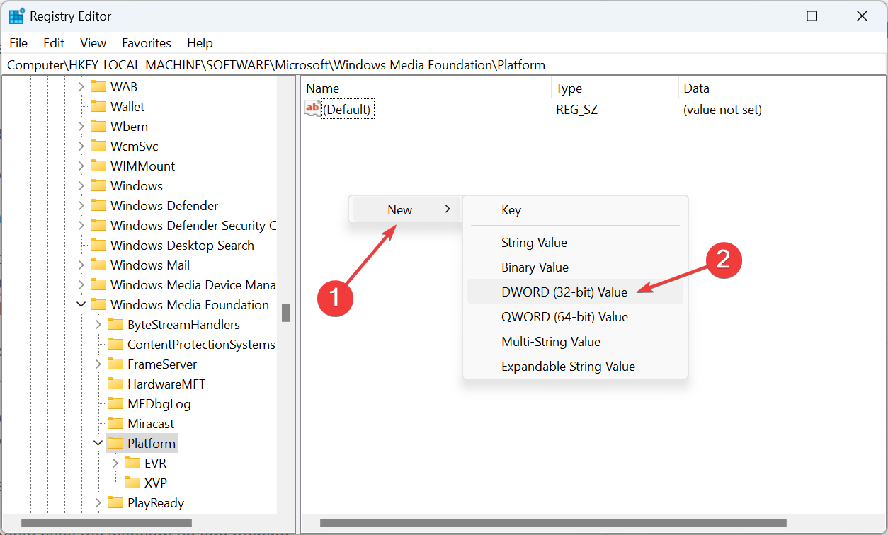EnableFrameServerMode dword to fix windows 11 camera freezing