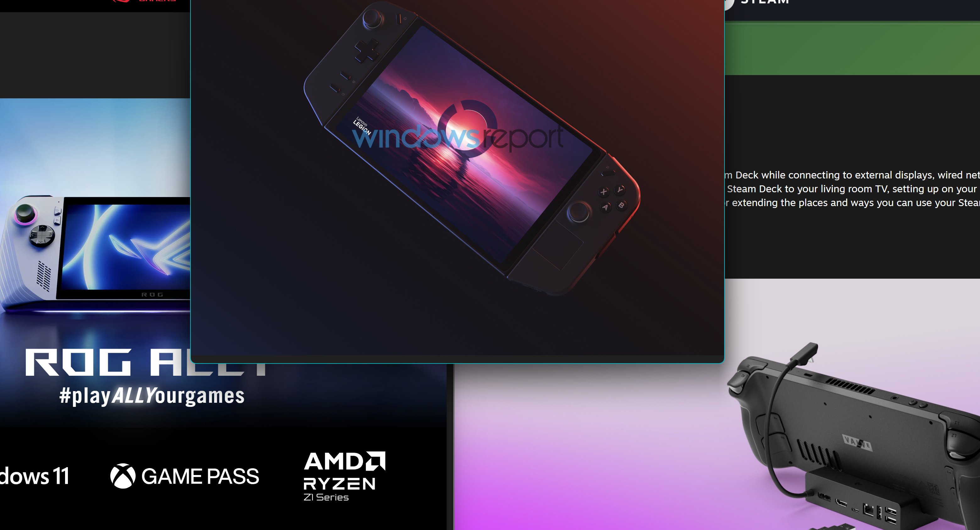 How the Asus ROG Ally stacks up to the Steam Deck and other gaming