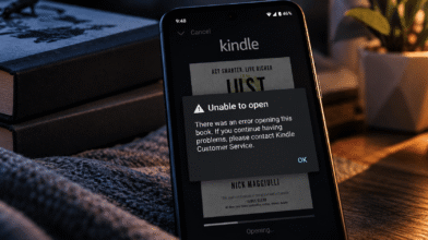 Kindle book won't open fix