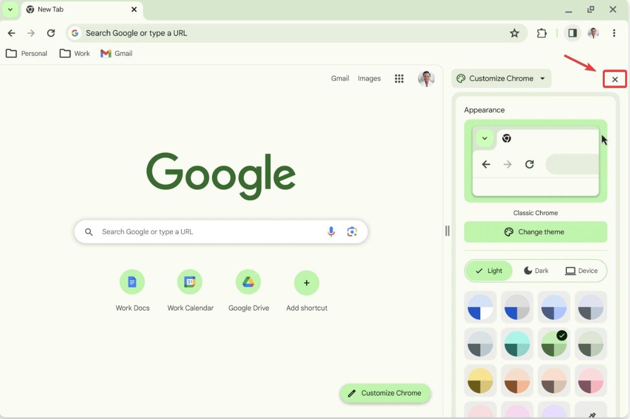 customize chrome homepage