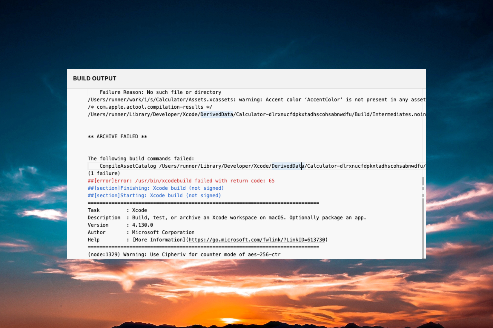 How to fix Error usr/bin/xcodebuild failed with Return Code 65