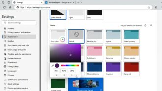 You can now create your own custom themes in Edge. Here's how