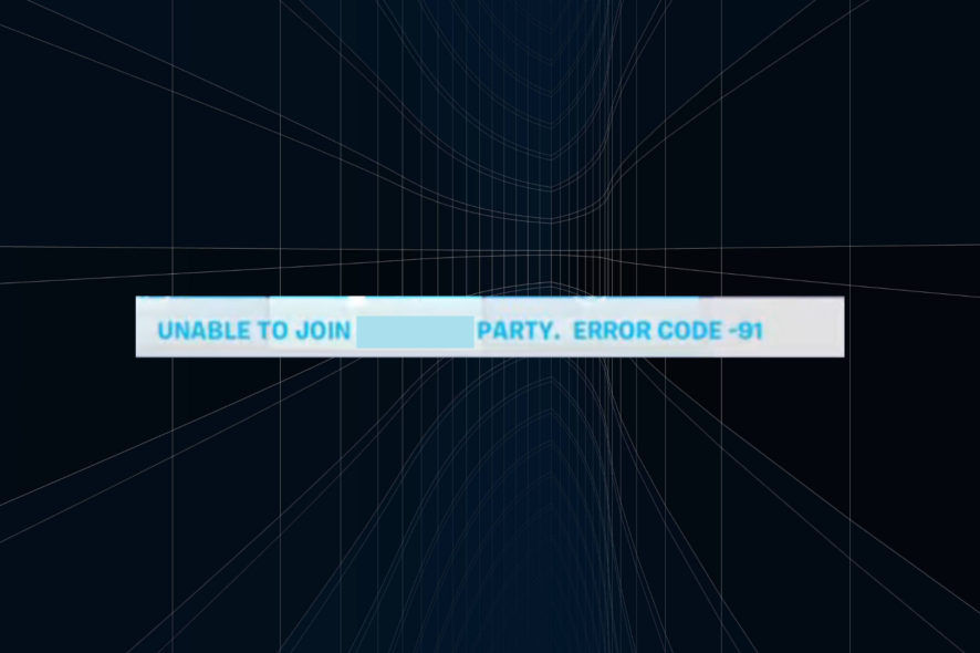 Fix error code 91 in Fortnite