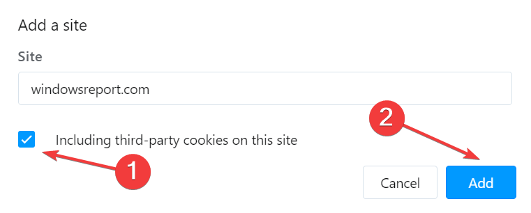 allow website