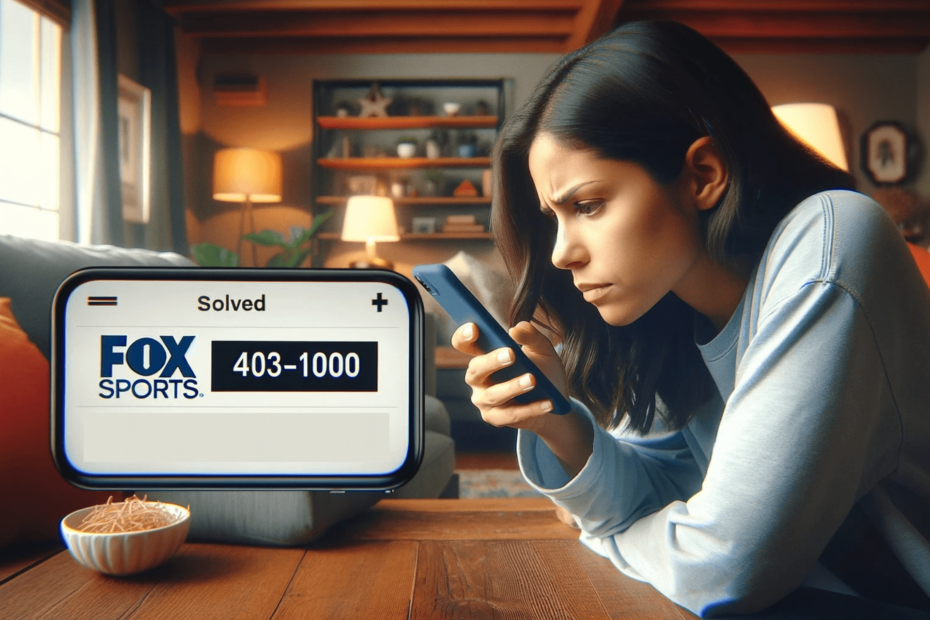 Solved: Fox Sports Error 403-1000 [4 Easy Ways]