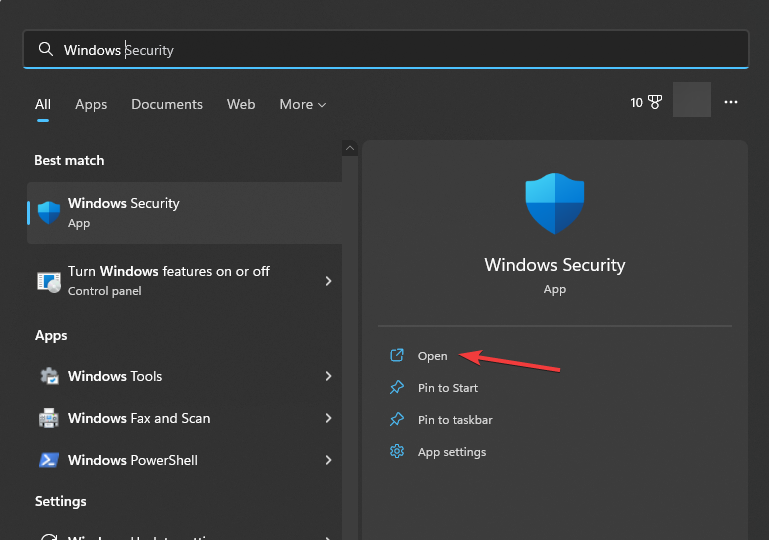 Windows Security åpen Windows-nøkkel - pbid.exe-applikasjonsfeil