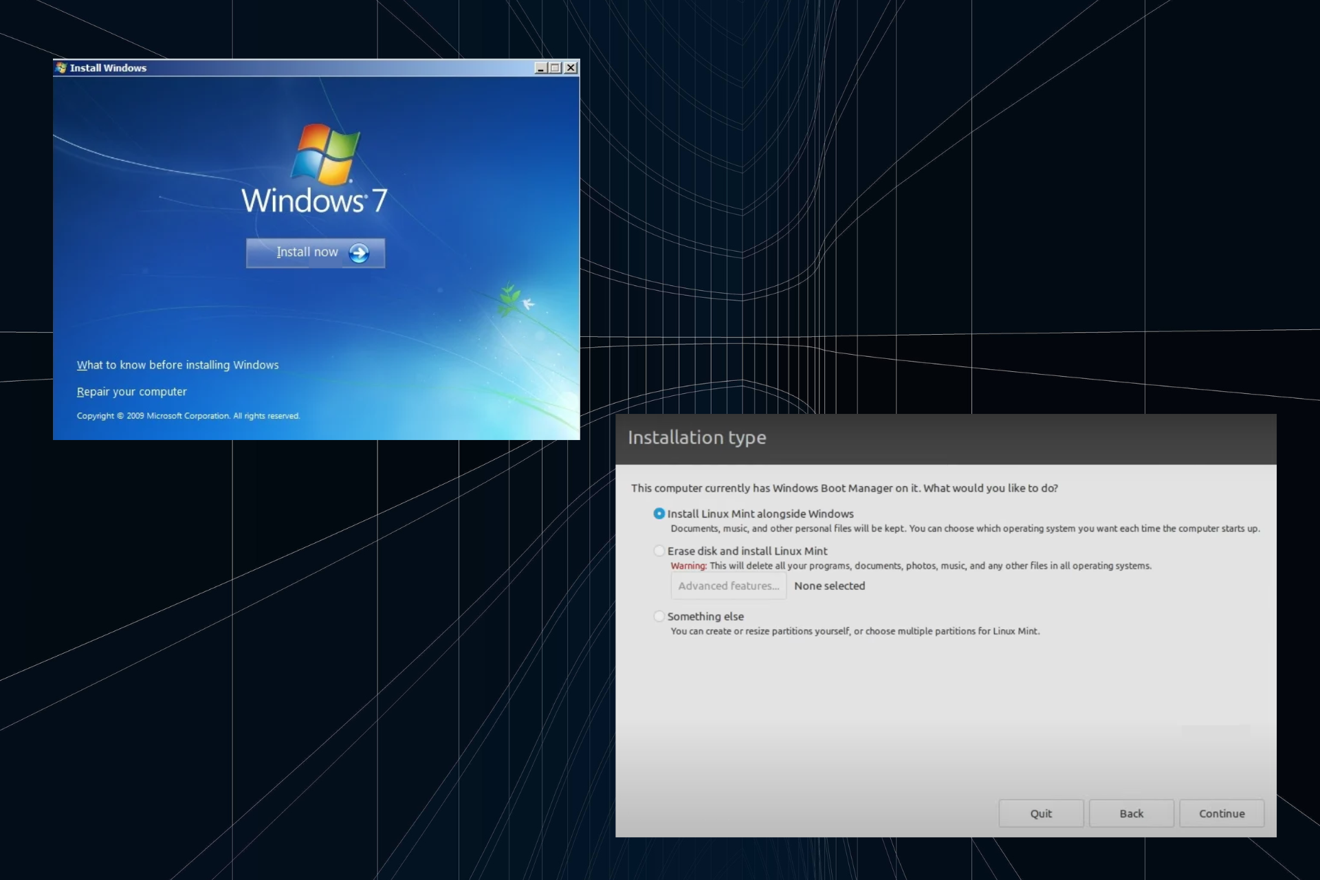 how to triple boot windows 7, Windows 11, and Linux