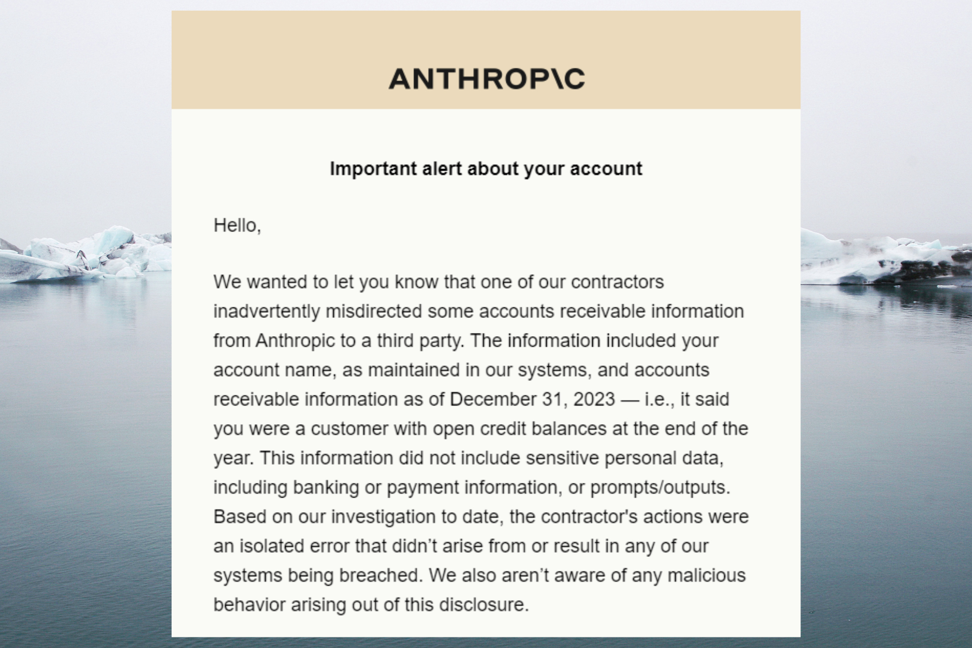 Anthropic account information leak