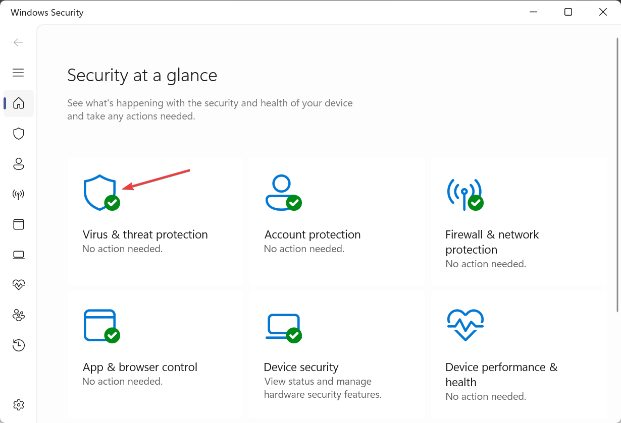 virus & threat protection