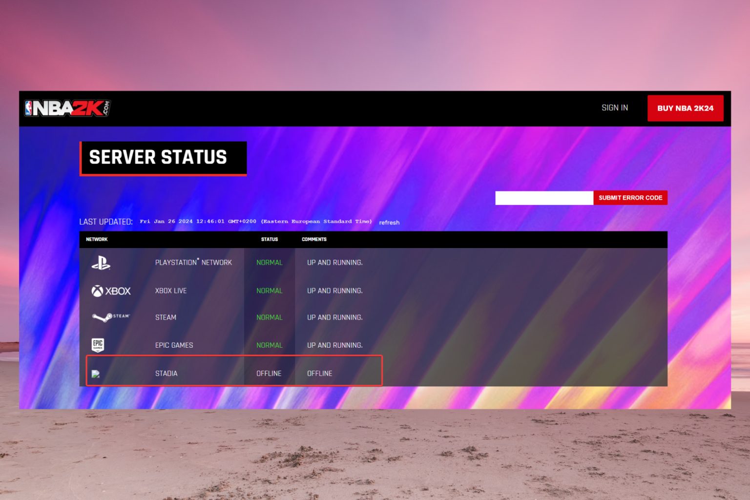 NBA 2K24 server and connection issues leave out many players