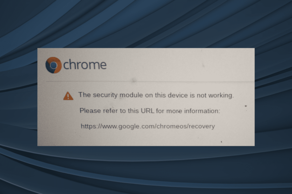 The Security Module on This Device is Not Working [Solved]