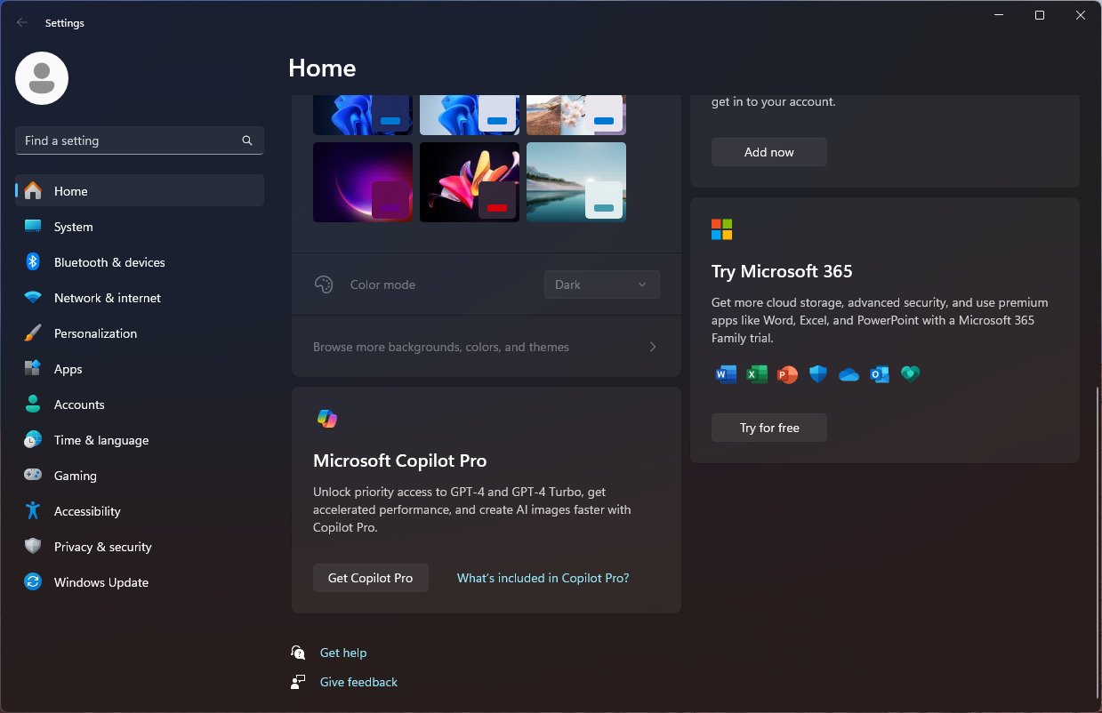 Copilot pro ad Windows 11