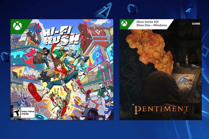 Xbox Exclusive games on a Play Station background