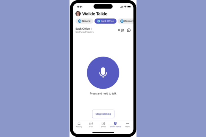 Why don't people use Teams Walkie Talkie