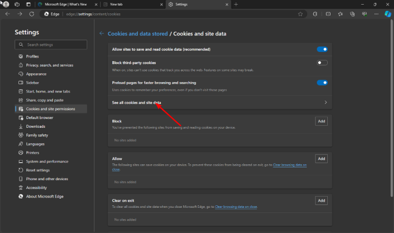 How to Clear Cache and Cookies on Microsoft Edge