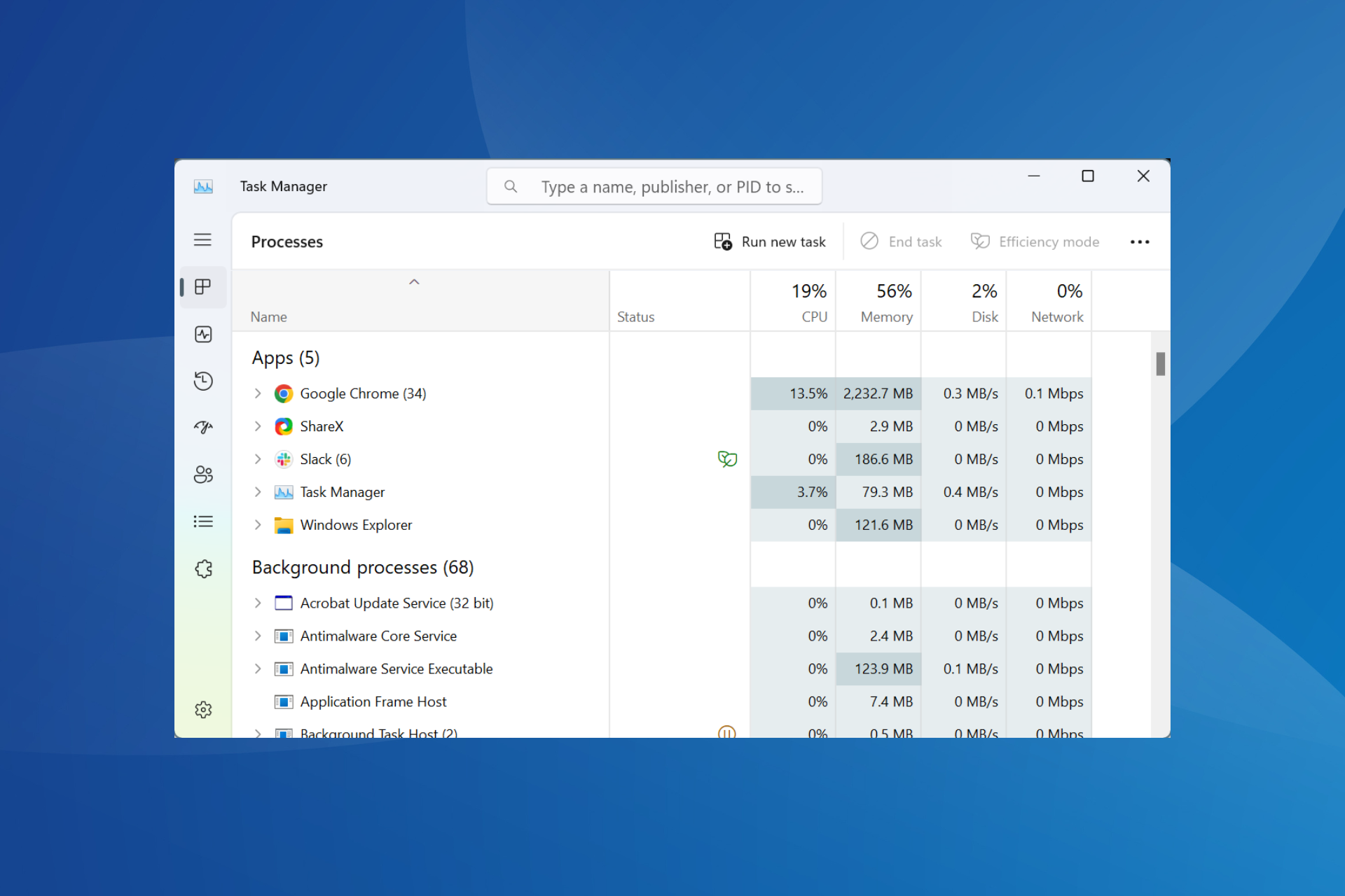 Task manager is getting consistently slower, and people are fuming about it