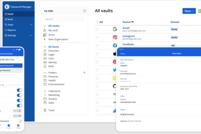 Bitwarden UI