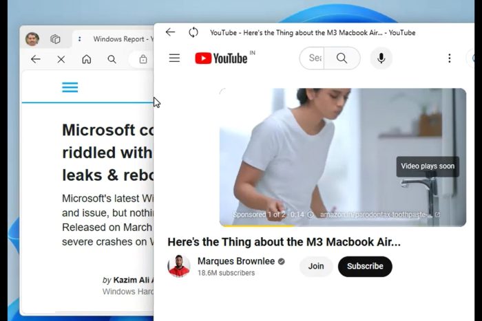 Edge Tear Off Web App Tab