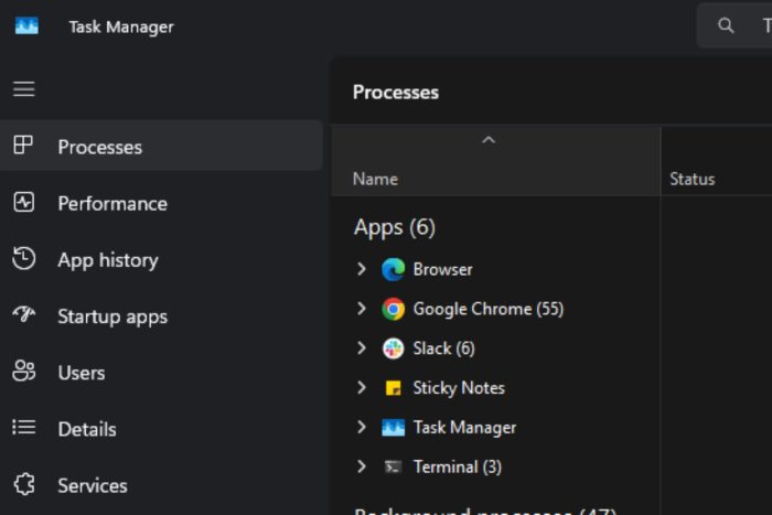 Windows 11 task manager